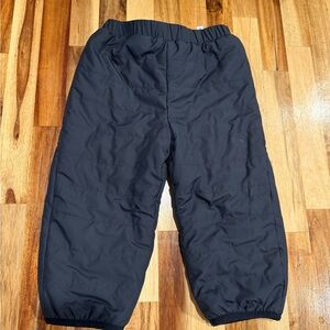 Kids Black Insulated Pants